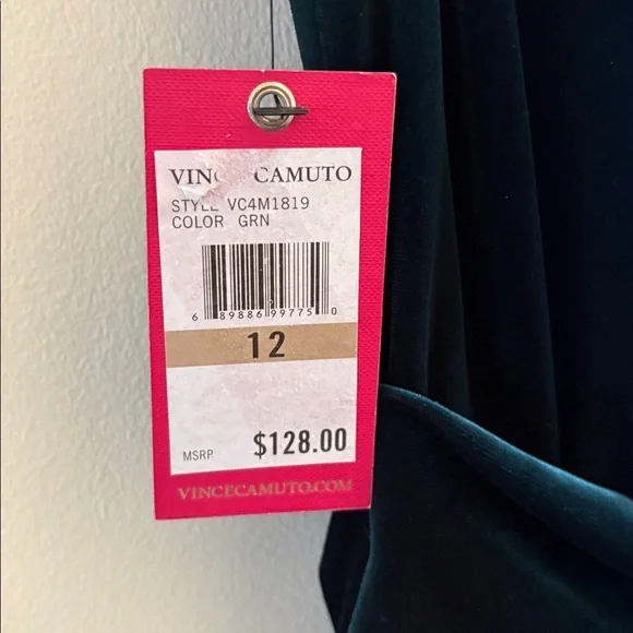 Vince Camuto Emerald Draped Dress - Picture 3 of 8